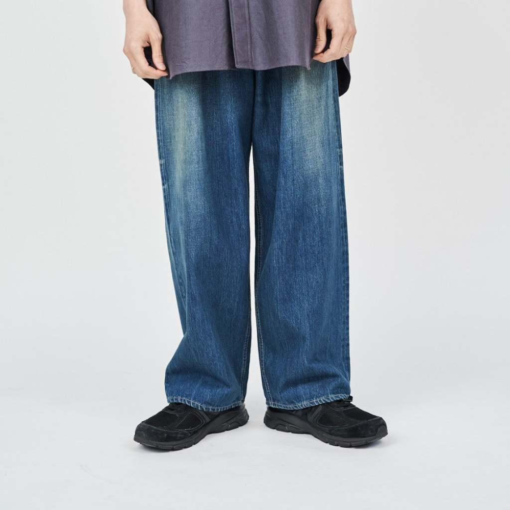 【明天是週末】現貨 Graphpaper Selvage Denim Two Tuck Pants-Dark Fade-細節圖5