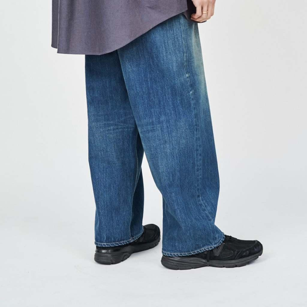 【明天是週末】現貨 Graphpaper Selvage Denim Two Tuck Pants-Dark Fade-細節圖6