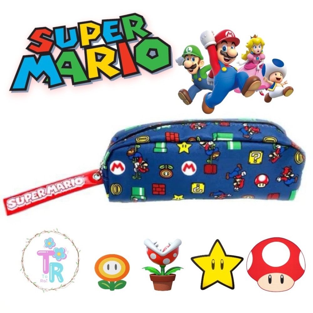 ☺ToRai☺ ☆日本限定☆ 日本 任天堂 Super Mario 超級瑪利歐 大容量筆袋 筆盒 國小筆盒 國中筆盒-細節圖4