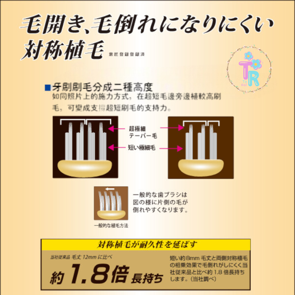 ☺ToRai☺日本製  池本牙刷 DuBOIS 健康長壽牙刷   軟(刷毛：3列)-細節圖2
