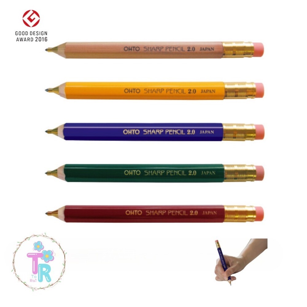 ☺ToRai☺ 2016 GOOD DESIGN 大賞  日本OHTO 6角木軸 2.0mm 自動鉛筆 (現貨有3款)-細節圖2