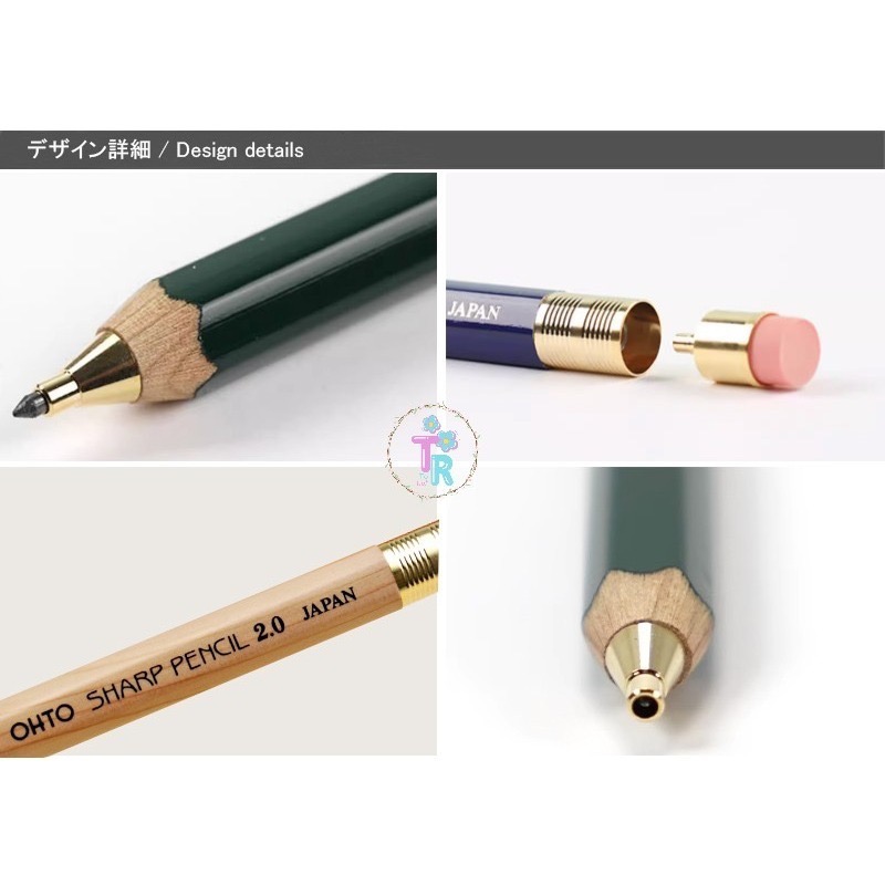☺ToRai☺ 2016 GOOD DESIGN 大賞  日本OHTO 6角木軸 2.0mm 自動鉛筆 (現貨有3款)-細節圖3