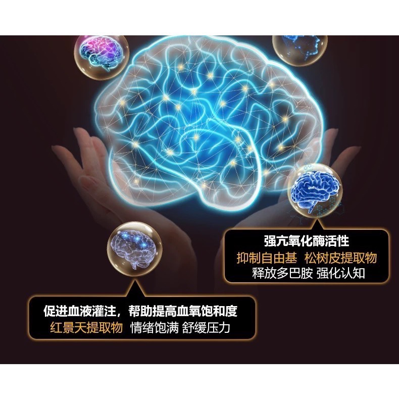 🇺🇸美國補腦積極情緒PS軀體化管理 腦焦慮舒緩NAT蟲草膠囊-細節圖3