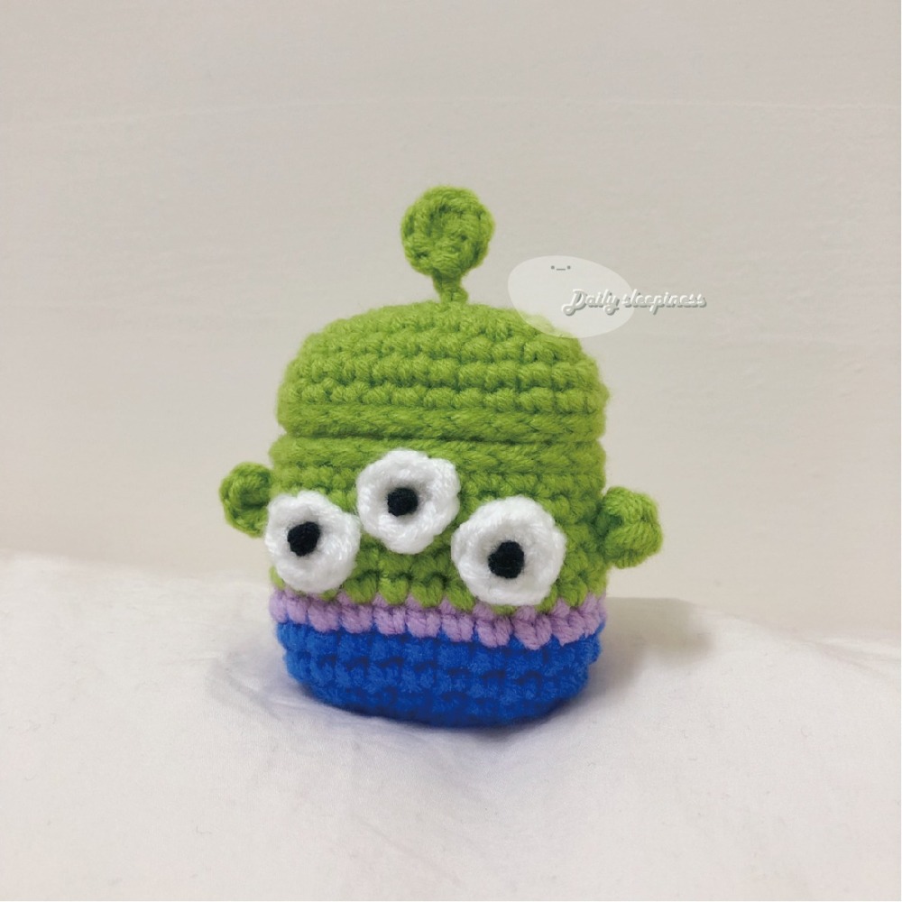 Airpods針織保護套._.三眼怪 Airpods 1/2代 耳機保護套-細節圖3