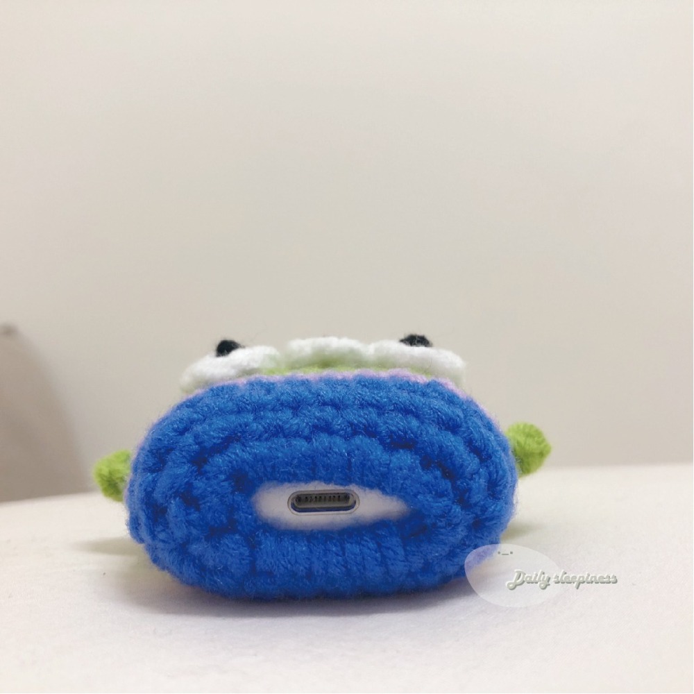 Airpods針織保護套._.三眼怪 Airpods 1/2代 耳機保護套-細節圖4