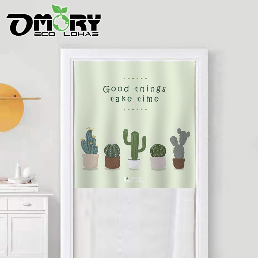 【OMORY】 日系棉麻門簾掛簾- 窗簾 裝飾 單開式門簾-細節圖3