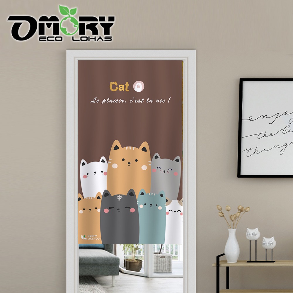 【OMORY】 日系棉麻門簾掛簾- 窗簾 裝飾 單開式門簾-細節圖5