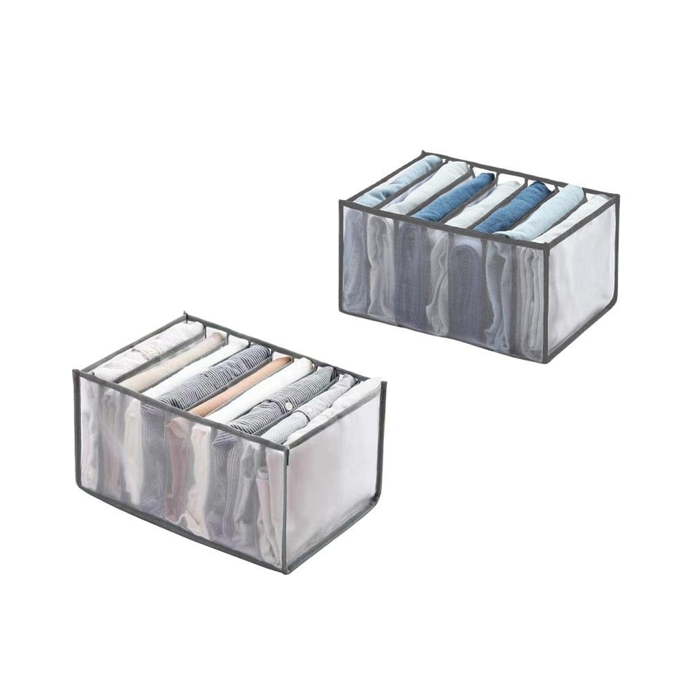 【OMORY】網紗衣物分隔收納整理盒 (組合賣場)-細節圖9