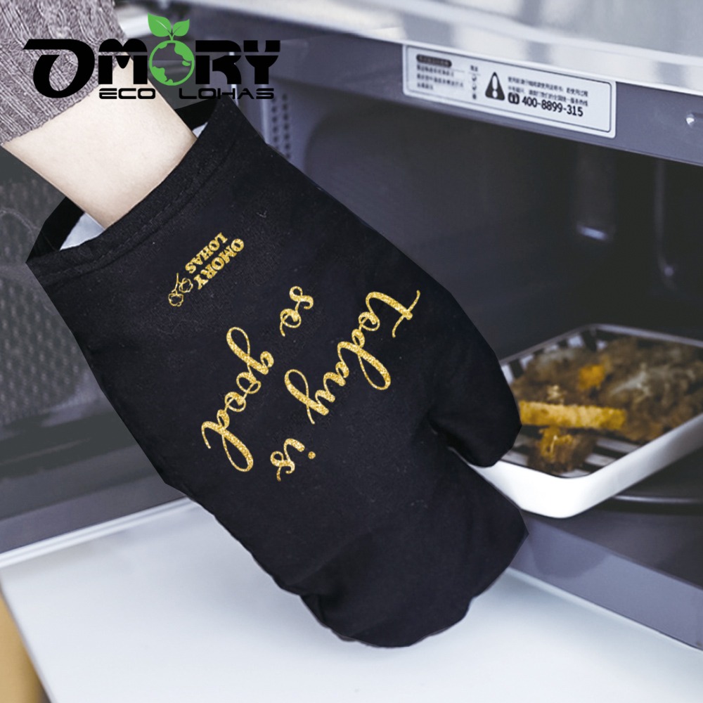 【OMORY】輕奢厚棉防燙隔熱手套-兩種圖案隨機出貨-細節圖5
