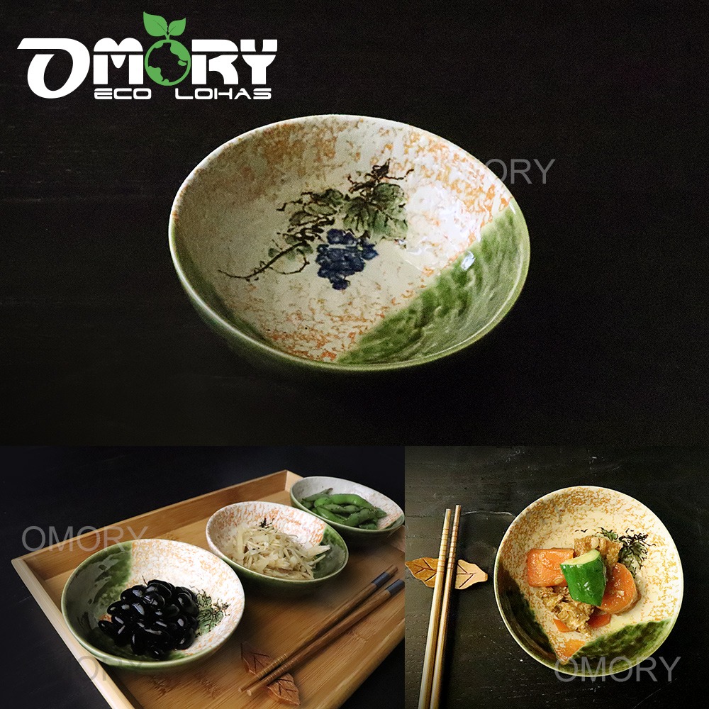 【OMORY】日式志野葡萄陶瓷燒物皿/漬物小缽-細節圖5