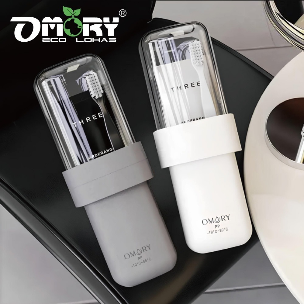 【OMORY】旅用便攜收納洗漱杯 牙刷牙膏收納盒-旅行漱口杯-細節圖4