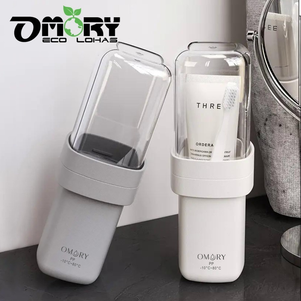 【OMORY】旅用便攜收納洗漱杯 牙刷牙膏收納盒-旅行漱口杯-細節圖7