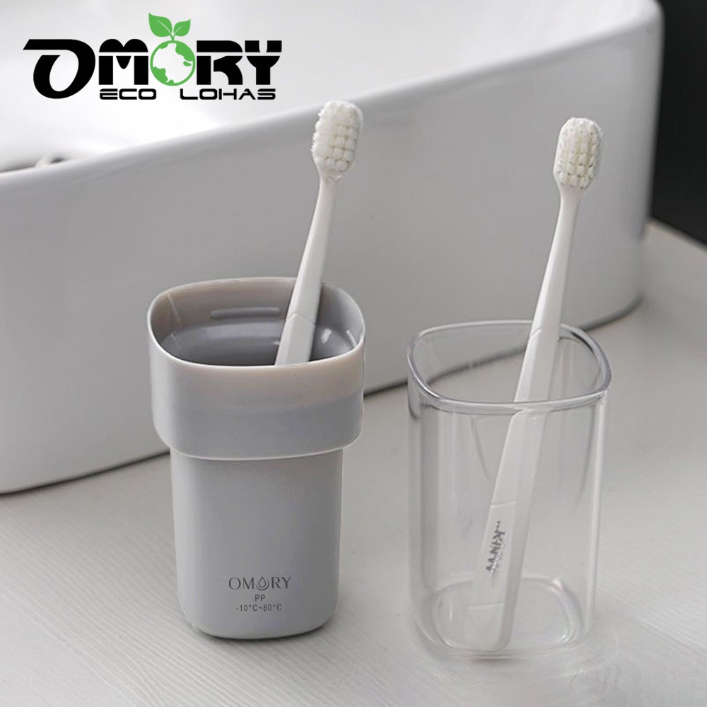 【OMORY】旅用便攜收納洗漱杯 牙刷牙膏收納盒-旅行漱口杯-規格圖11