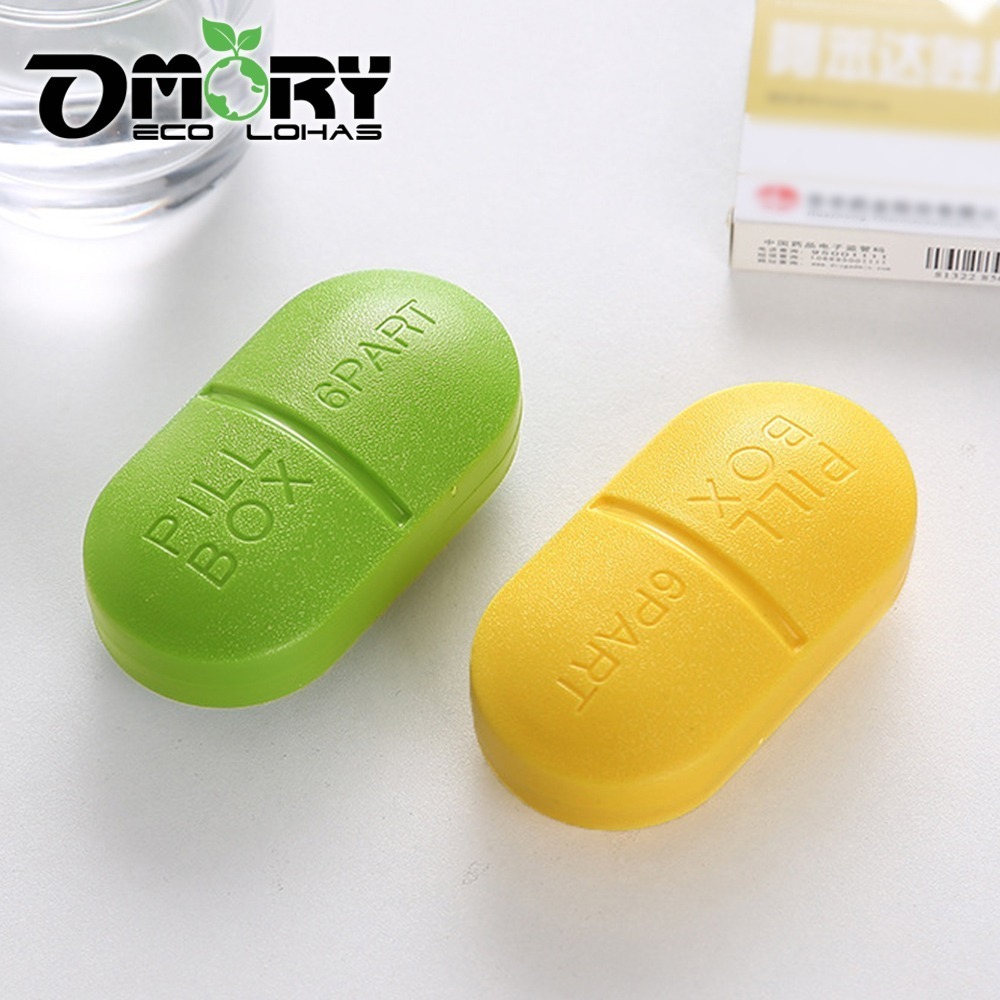 【限時購】【OMORY】攜帶型膠囊六格藥盒-細節圖3