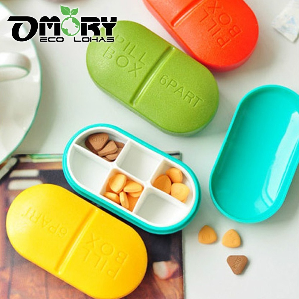 【限時購】【OMORY】攜帶型膠囊六格藥盒-細節圖4