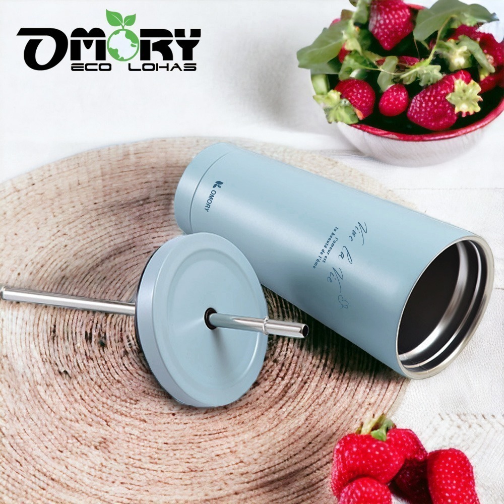 【OMORY】晨沐不鏽鋼吸管杯500ml-細節圖7