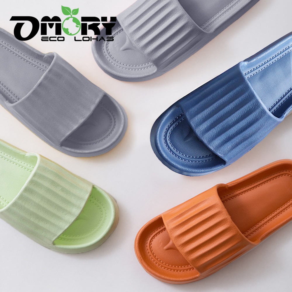 【OMORY】簡約EVA條紋拖鞋-細節圖5