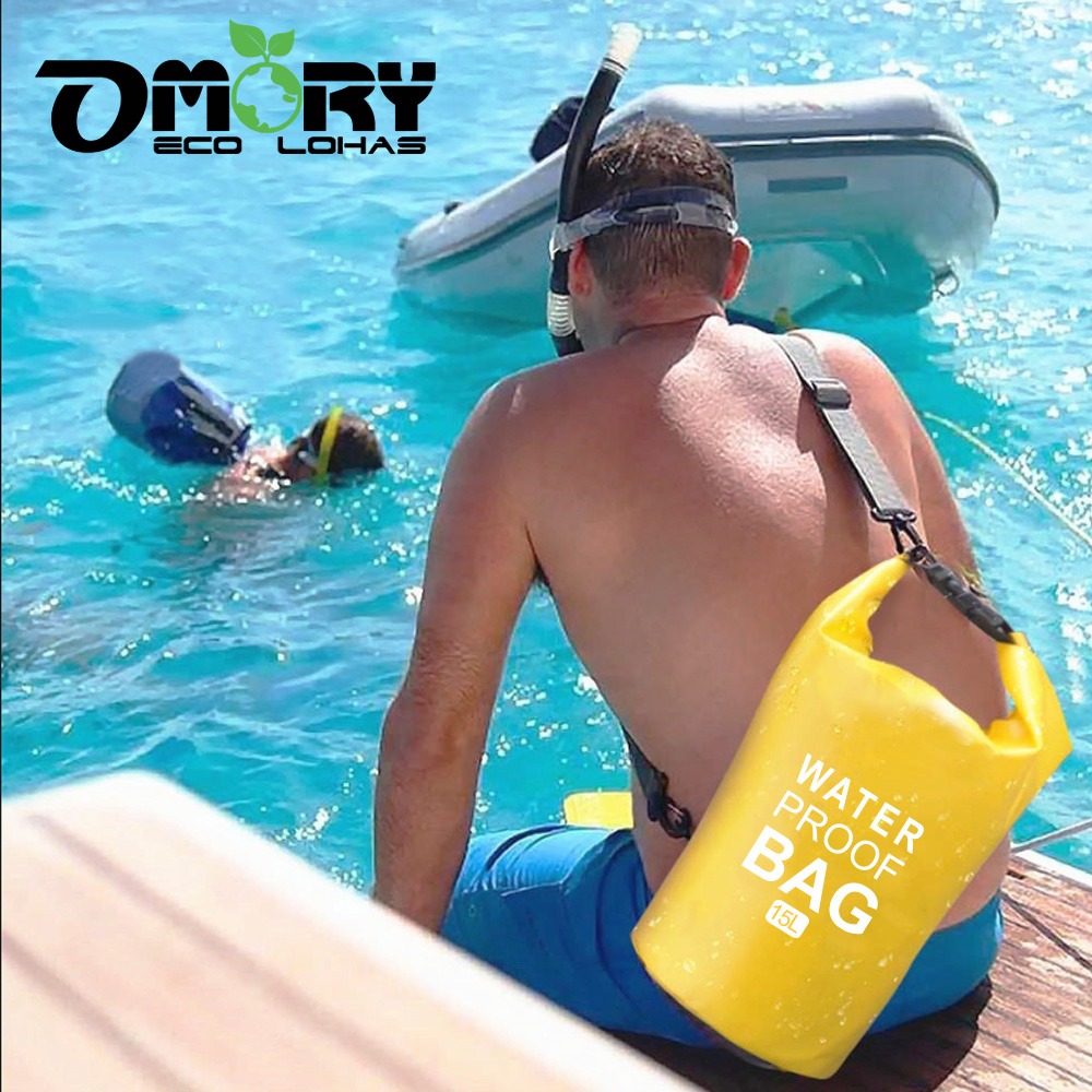 【OMORY】圓筒超輕量防水袋/漂流袋/5L/15L/20L-細節圖2