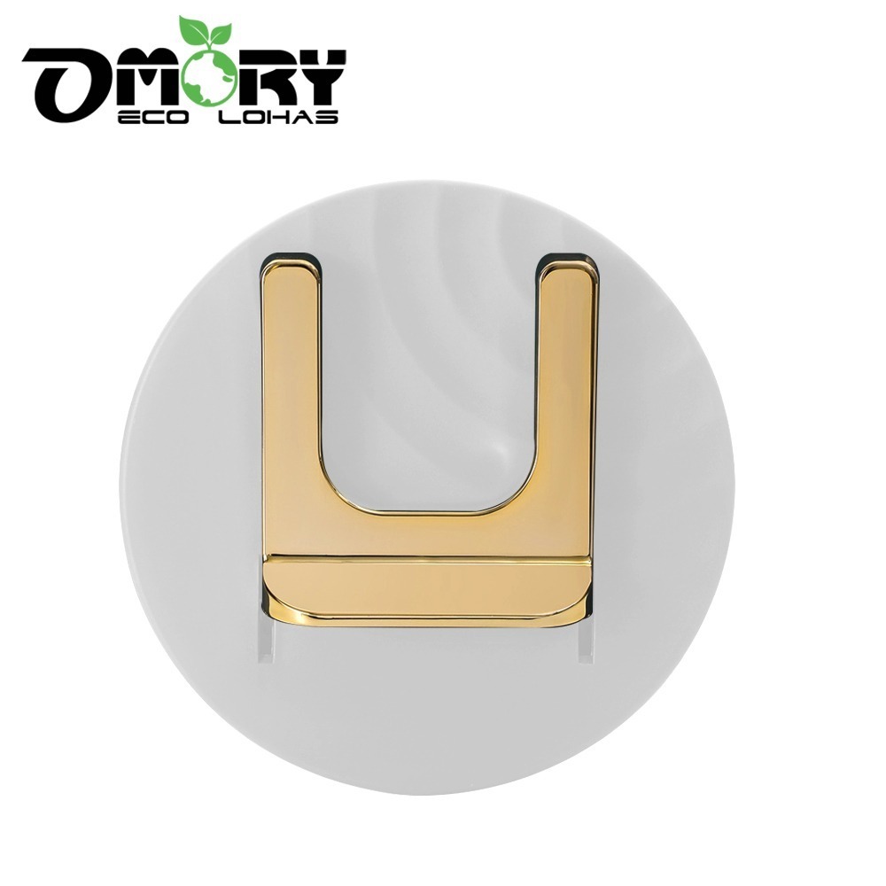 【OMORY】無痕折疊吹風機架-圓石白-細節圖4