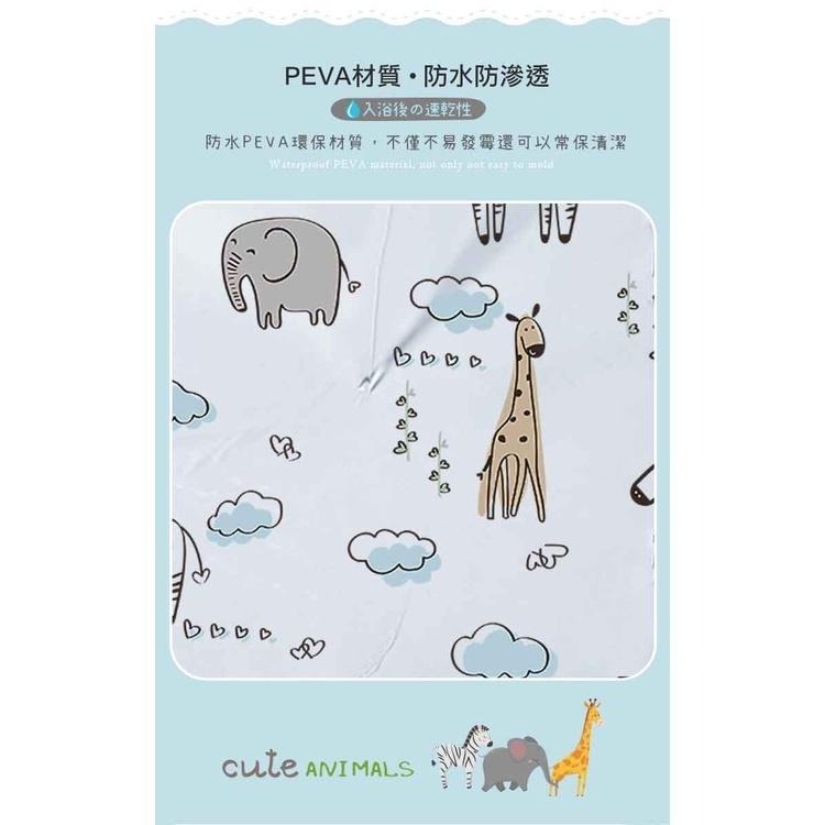 【OMORY】簡約PEVA防水浴簾180x180cm-細節圖7