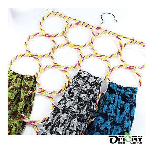 【限時購】【OMORY】28圈紙藤多用途收納架 圍巾架 領巾收納架 領帶收納架 保暖圍巾架 顏色隨機-細節圖3