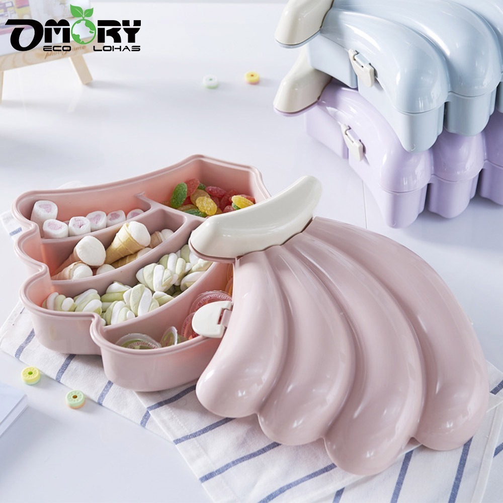 【OMORY】水果造型QQ糖果盒 香蕉 鳳梨 桌上收納盒 水果盤 文具收納盒-細節圖3