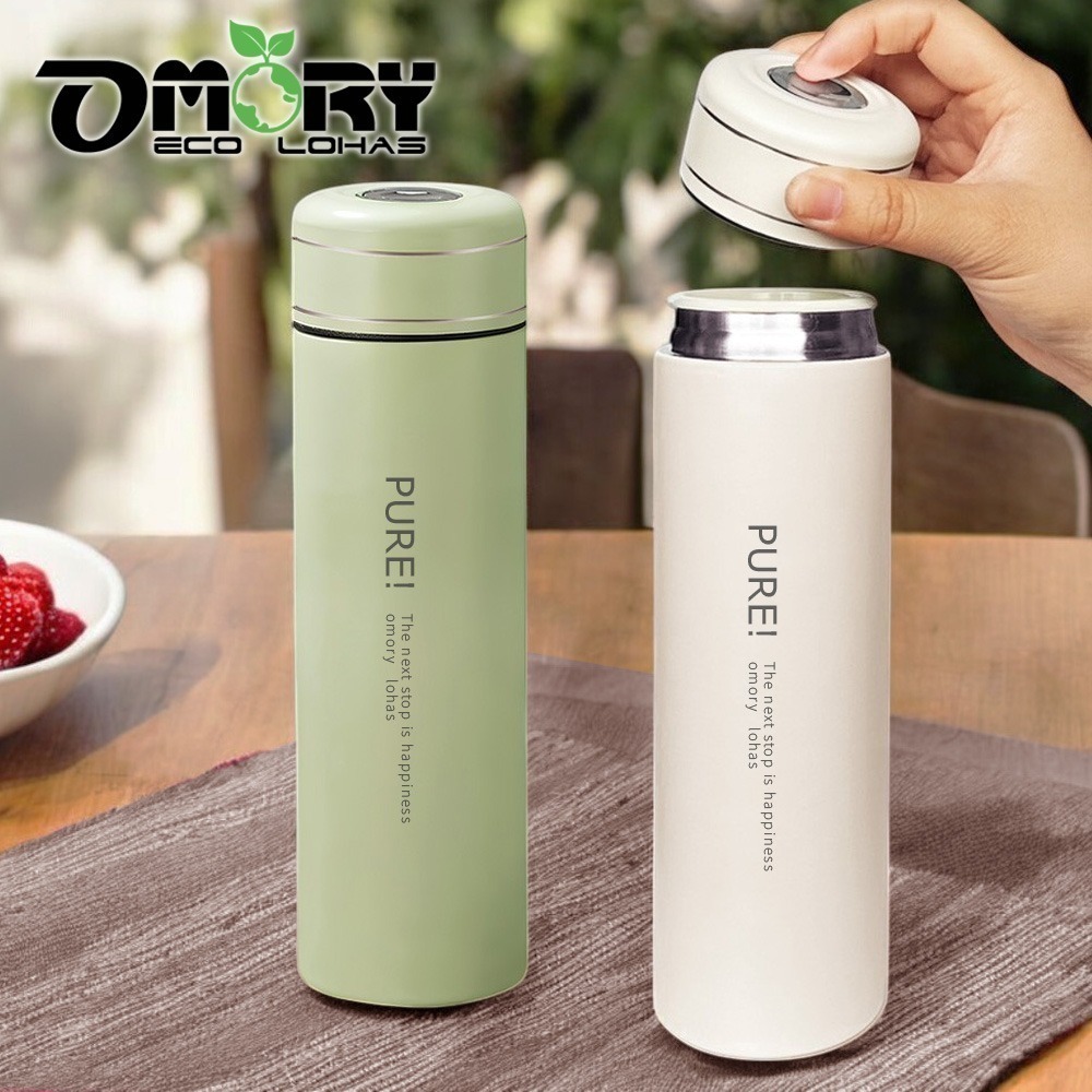 限時購【OMORY】316純色一鍵開蓋保溫瓶480ML-細節圖2