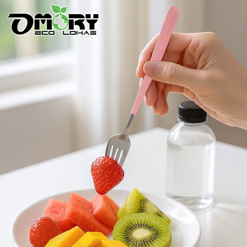 【限時購】【OMORY】304莫蘭迪慢享生活餐具組-櫻花粉-細節圖7