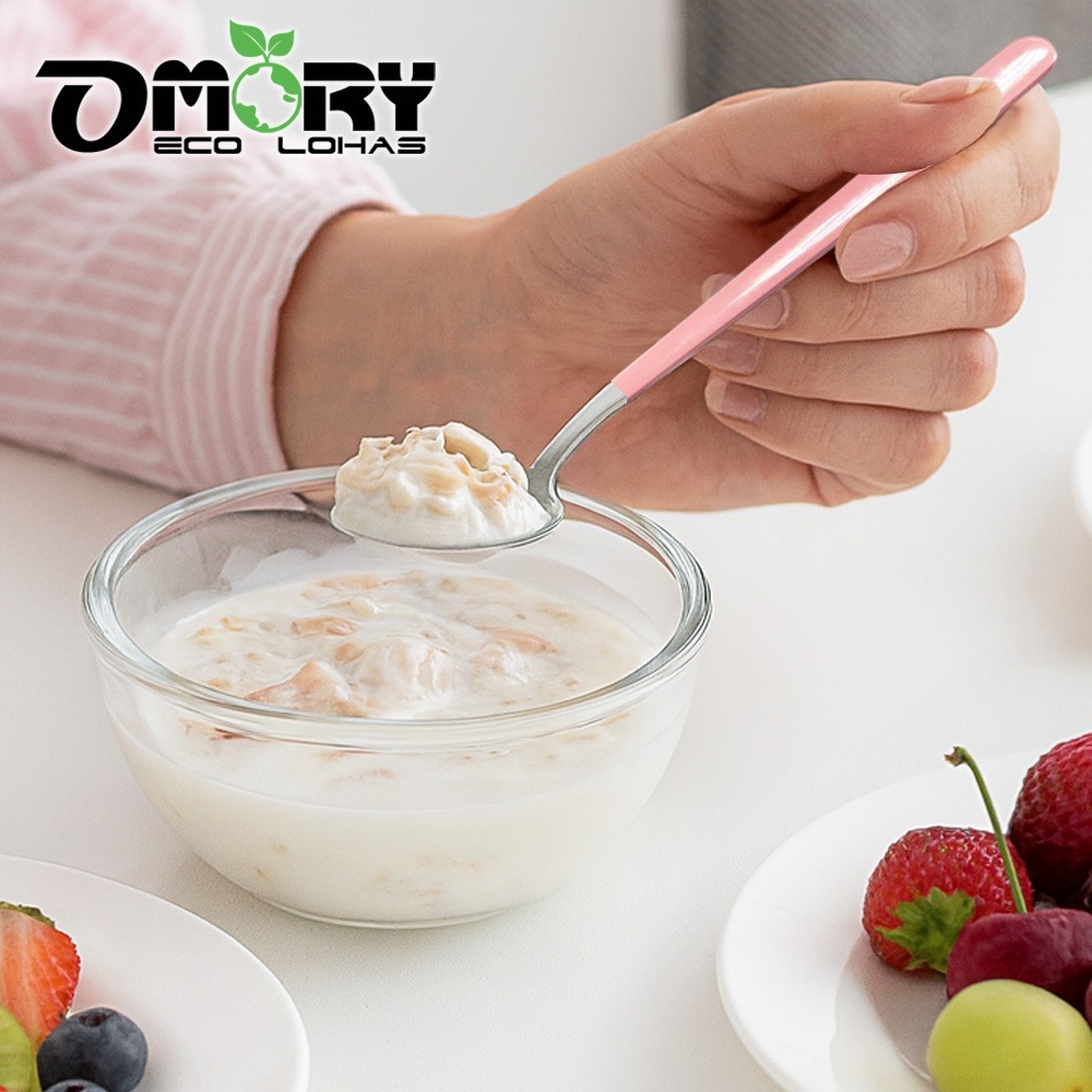 【限時購】【OMORY】304莫蘭迪慢享生活餐具組-櫻花粉-細節圖10