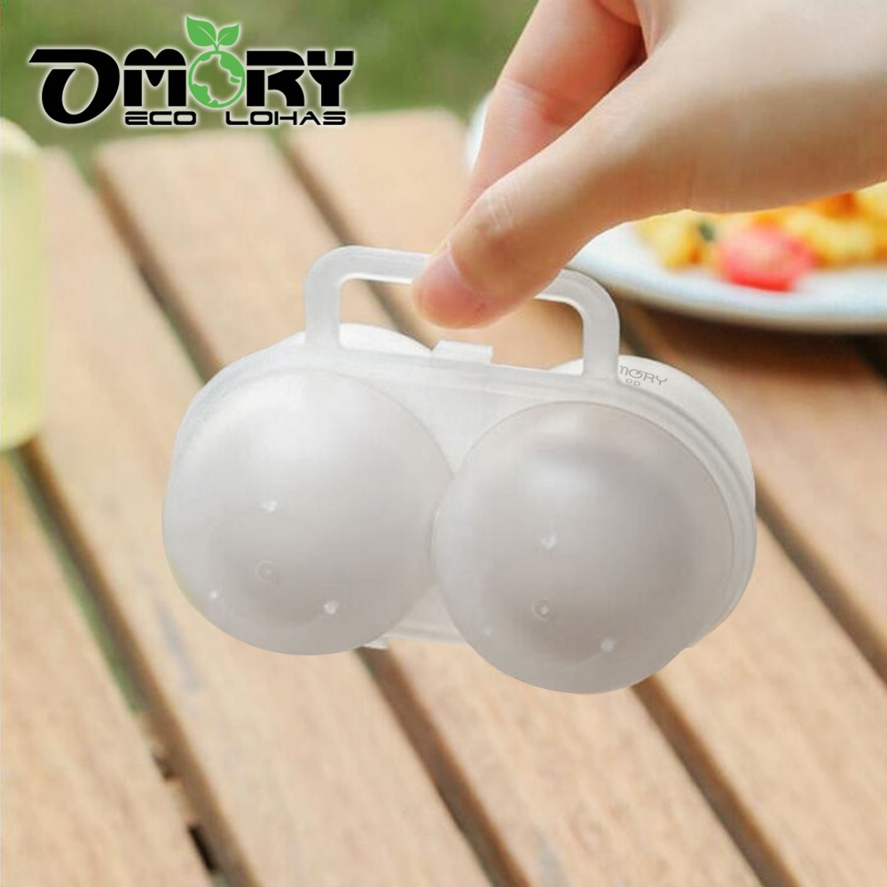 【OMORY】便攜式2格雞蛋收納盒-細節圖3