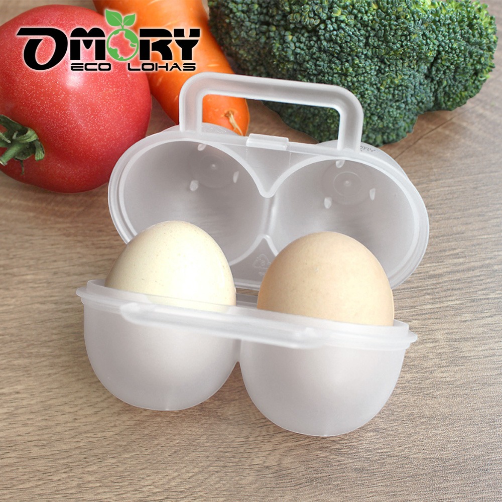 【OMORY】便攜式2格雞蛋收納盒-細節圖7