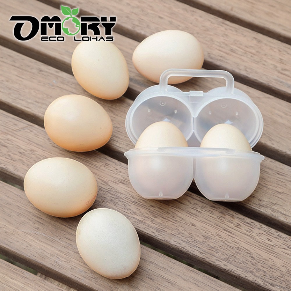 【OMORY】便攜式2格雞蛋收納盒-細節圖8