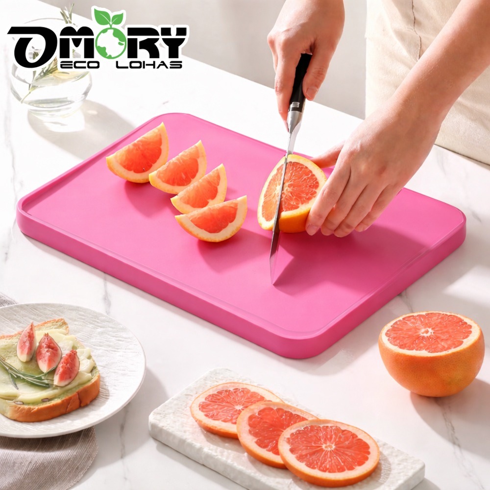 【OMORY】雙面半斜防漏砧板-小-細節圖2