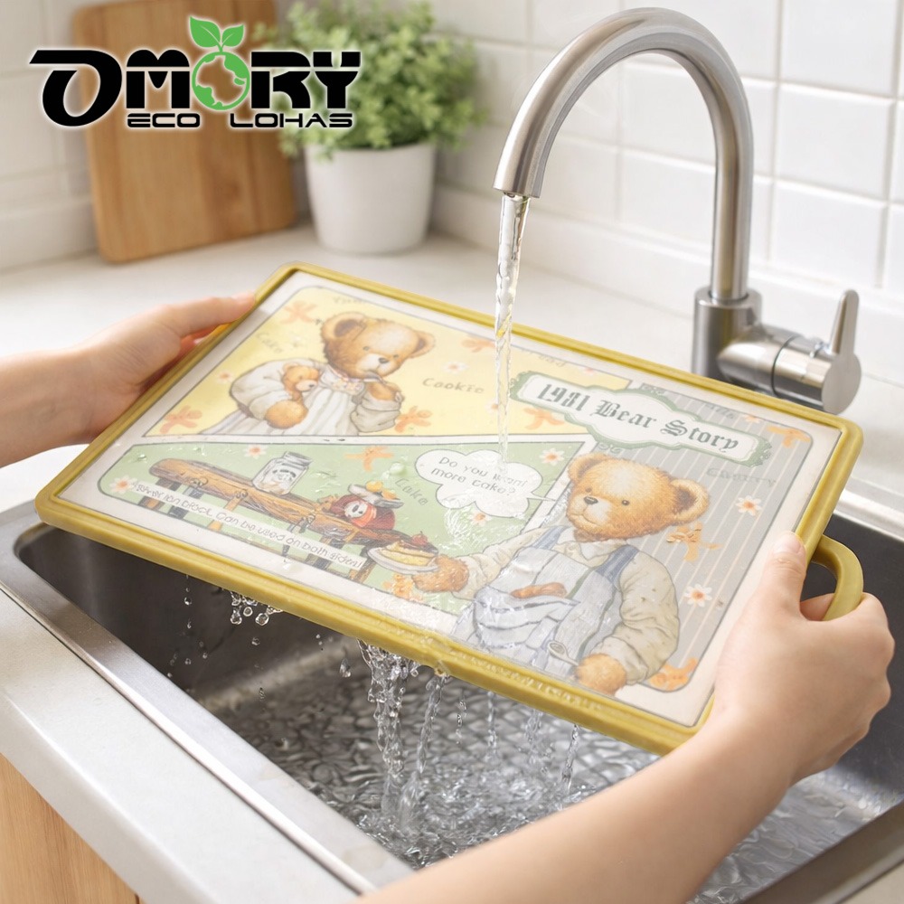 【OMORY】泰迪熊可立式雙面砧板-細節圖7