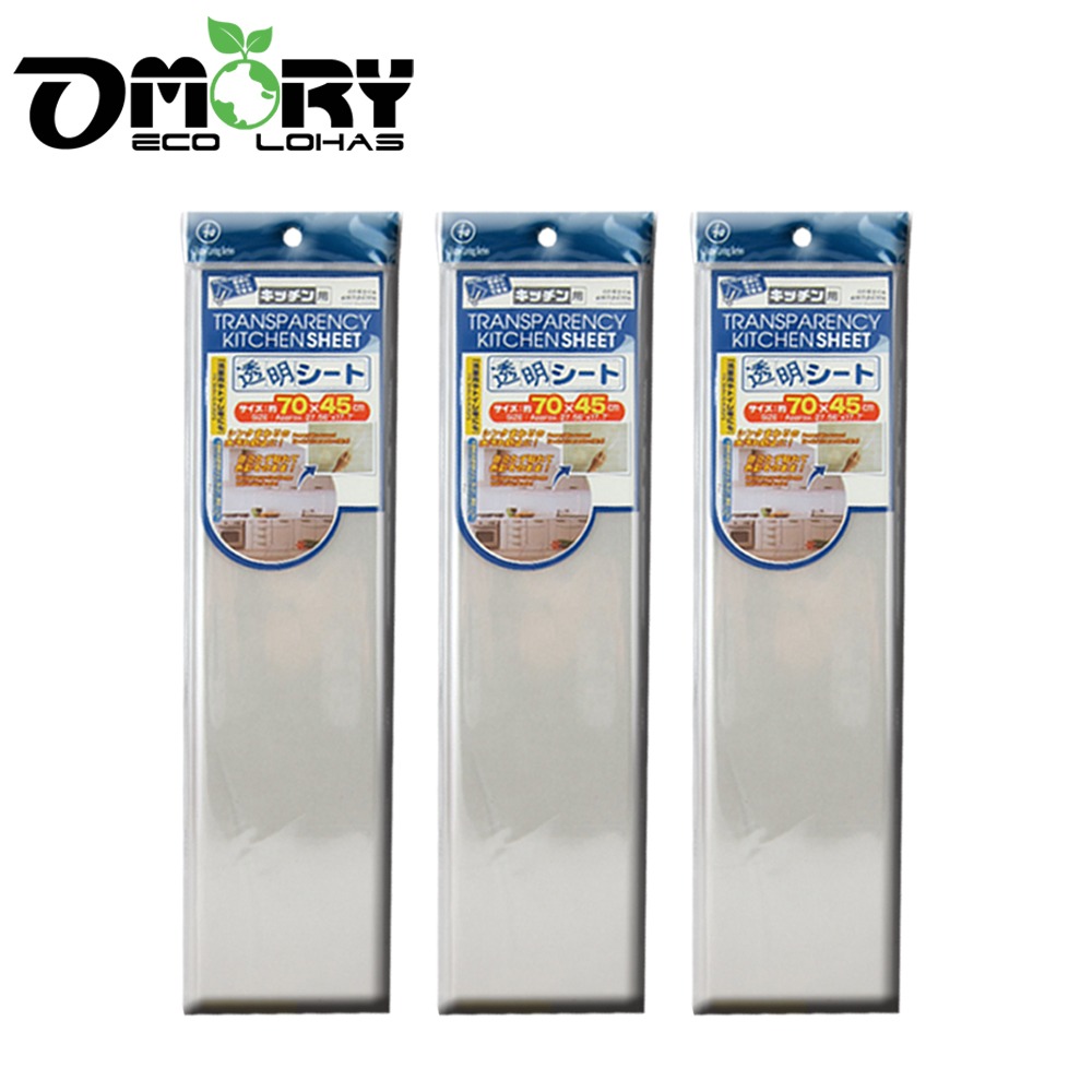【OMORY】透明防油汙壁貼70cm45cm-3入-細節圖2