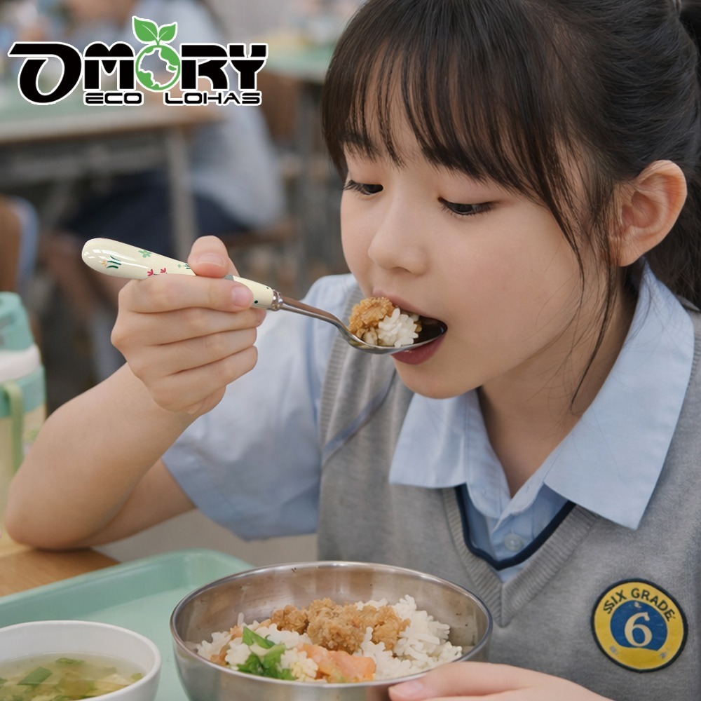 【OMORY】304動物陶瓷柄餐具-細節圖8