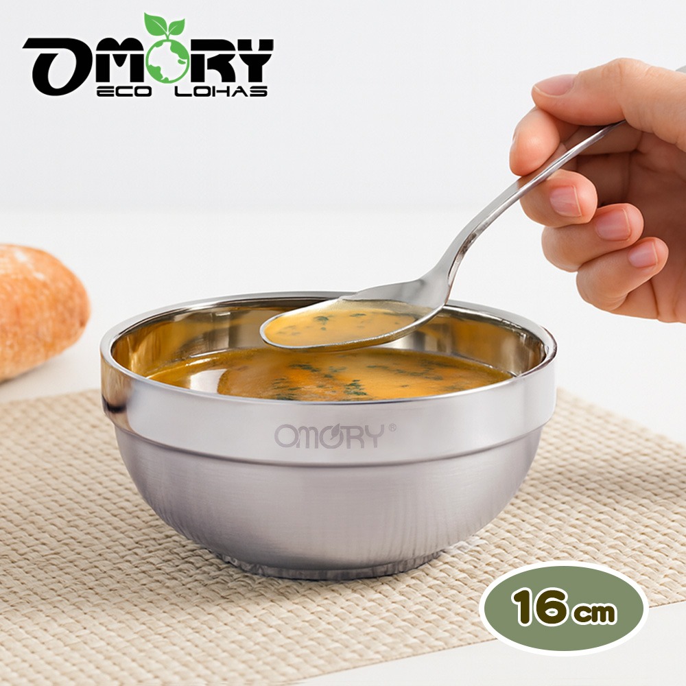 【OMORY】#304食尚不鏽鋼雙層隔熱碗-細節圖7