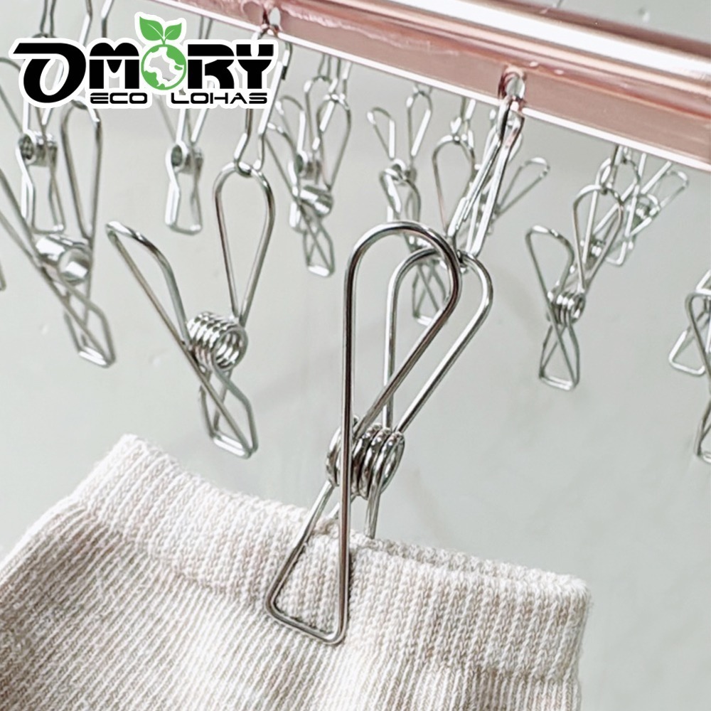 【限時購】【OMORY】輕量鋁合金曬衣架26夾-細節圖4