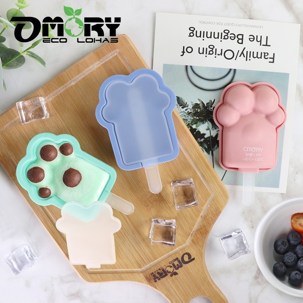 【限時購】【OMORY】3D立體矽膠冰棒模 食品級DIY冰棒模具｜自製雪糕模具｜冰淇淋模｜可重複使用製冰盒-細節圖4