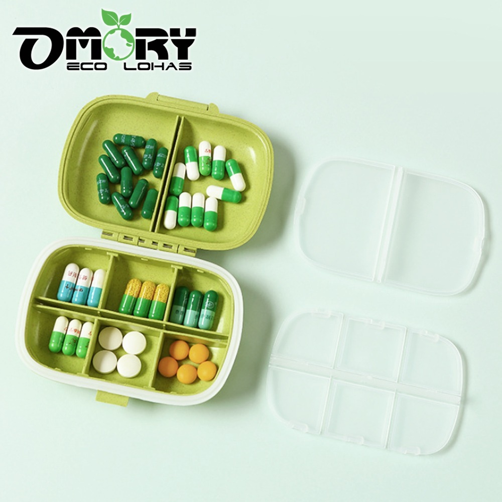 【限時購】【OMORY】馬卡龍八格雙層藥盒-細節圖8