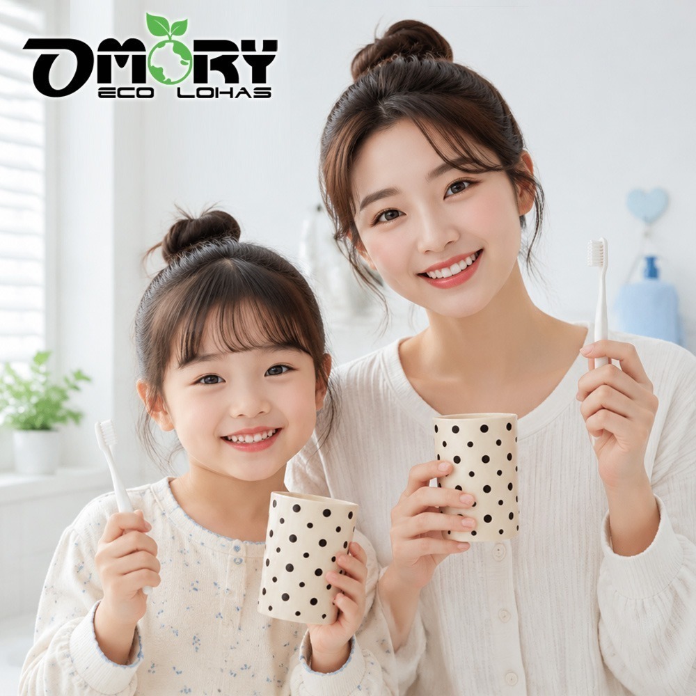 【限時購】【OMORY】普普風漱口杯 ｜波點漱口杯｜加厚洗漱杯｜牙刷杯｜浴室收納杯｜刷牙杯｜漱口杯-細節圖6