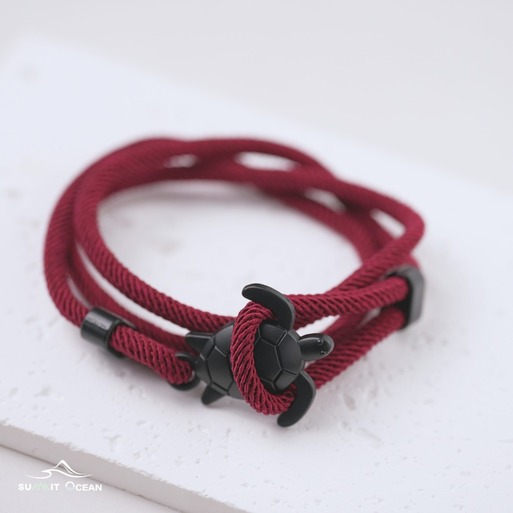 海龜手鍊｜鯊魚手鍊｜海洋風｜編織｜鯨魚尾｜手繩｜手環｜手飾｜手鍊｜編織｜精工｜質感｜調節｜情侶款｜鯨魚黑尾手繩-規格圖1