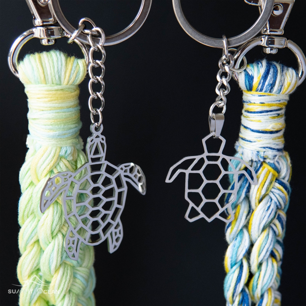 不銹鋼海龜吊飾｜幾何烏龜吊飾｜不鏽鋼鑰匙圈｜海龜鑰匙圈｜鑰匙圈-細節圖3