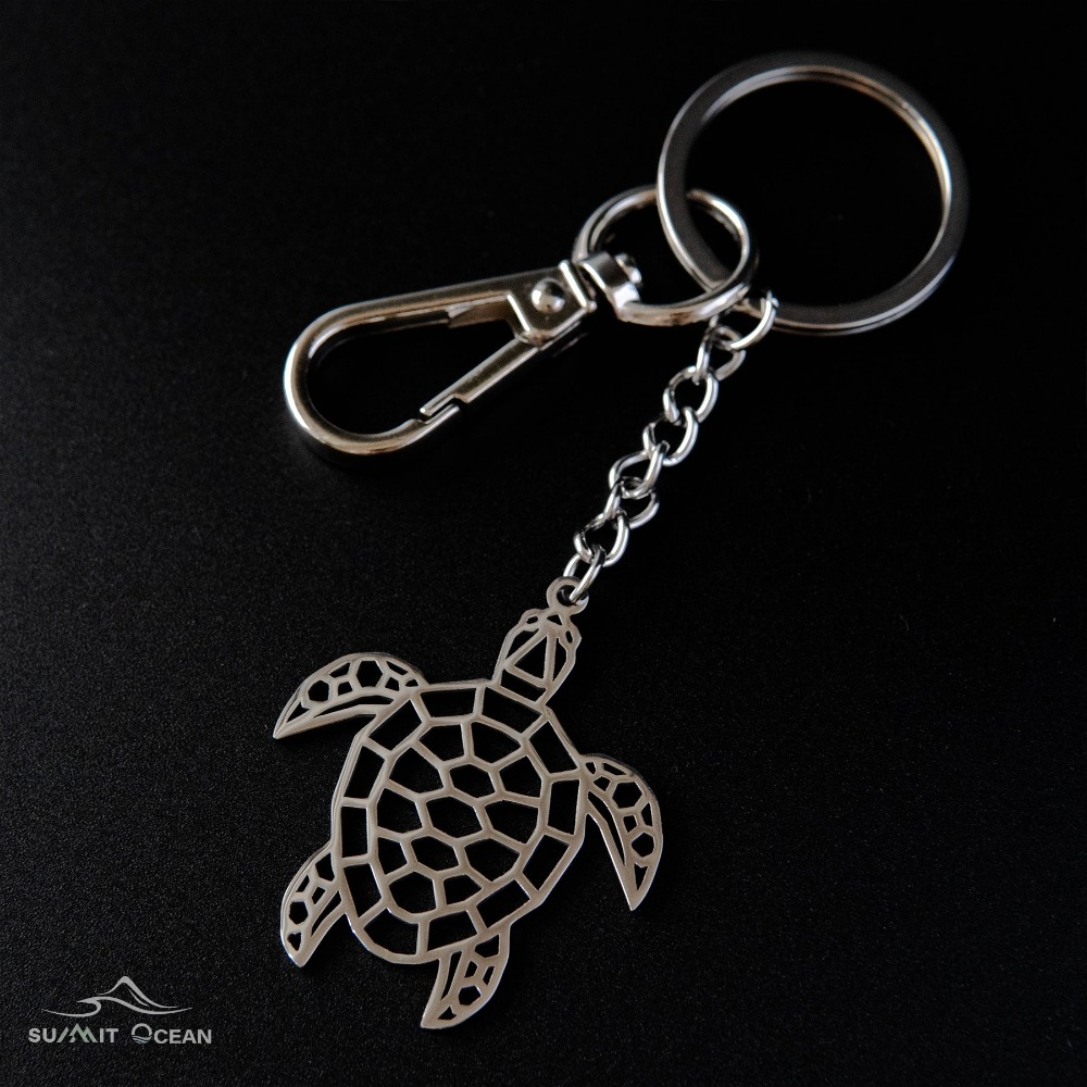 不銹鋼海龜吊飾｜幾何烏龜吊飾｜不鏽鋼鑰匙圈｜海龜鑰匙圈｜鑰匙圈-規格圖6