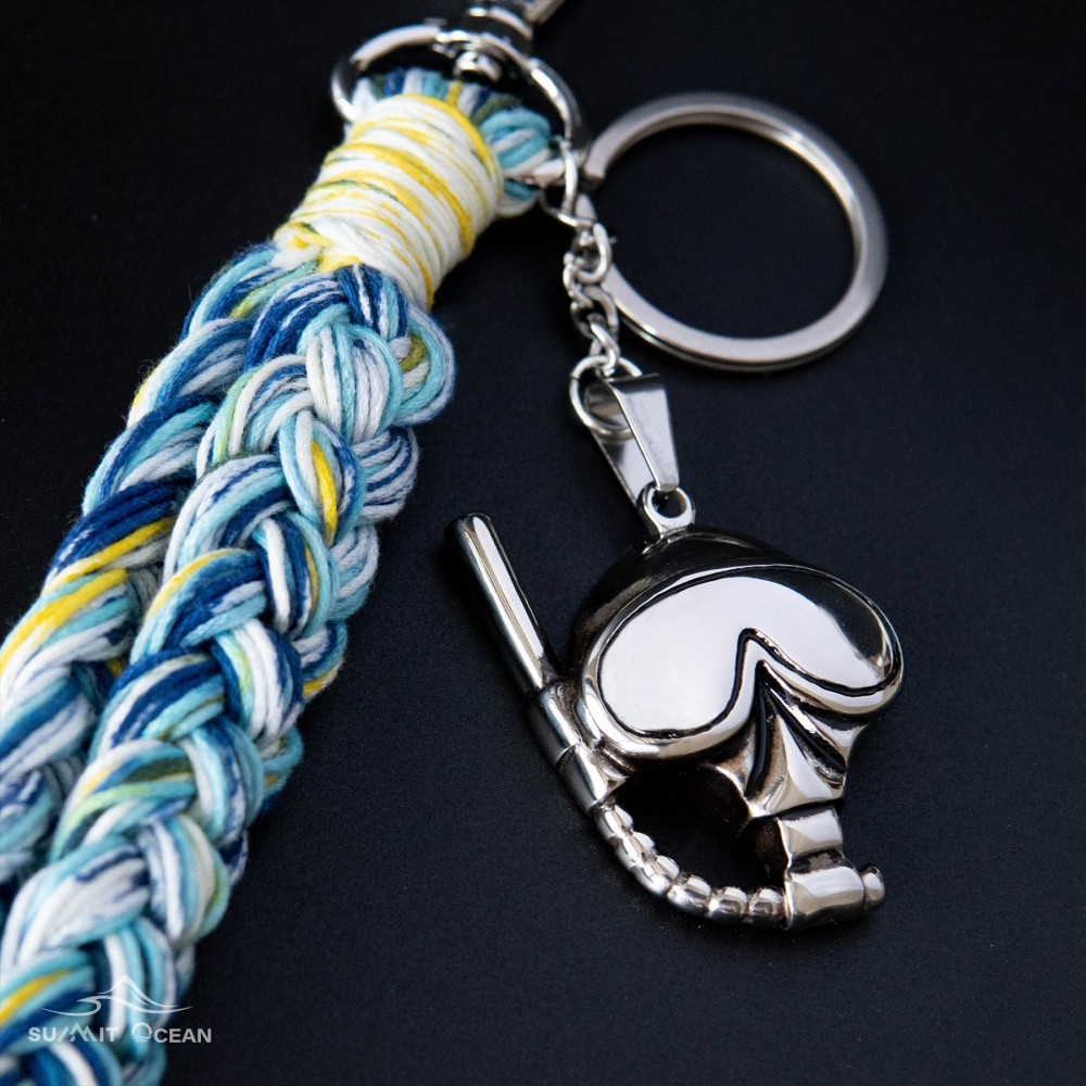 潛水員吊飾｜面鏡造型吊飾｜潛水鑰匙圈｜面鏡造型鑰匙圈｜鑰匙圈｜龍蝦釦鑰匙圈-細節圖2