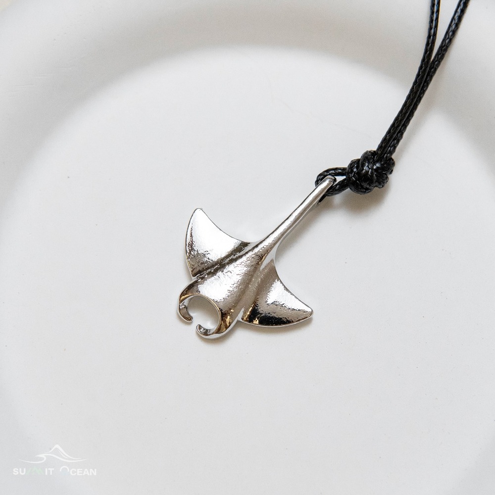 Manta 項鍊 魟魚項鍊 魔鬼魚項鍊 海洋風項鍊 鬼蝠魟項鍊 情侶項鍊 交換禮物 情人節禮物 閨蜜項鍊-規格圖3