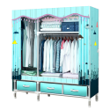 【VENCEDOR】衣櫃 衣櫥  DIY加粗耐重衣櫥 / 1.2米抽屜款衣櫥 寬120cm 2.5管加粗-規格圖8