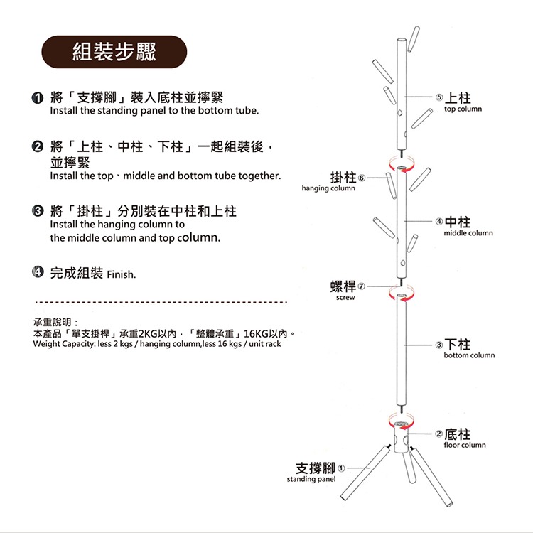 【VENCEDOR】 北歐實木衣架 實木覆膜衣帽架 樹杈衣帽架  掛衣架-細節圖4