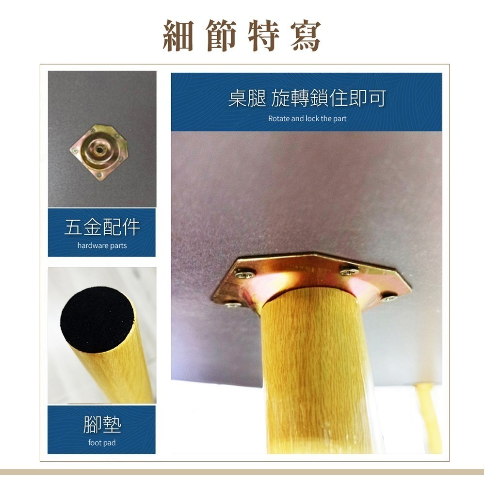 【VENCEDOR】免運  時尚工作桌【台灣現貨】快速組裝 北歐風 化妝桌 工作桌  餐桌 辦公桌-細節圖6