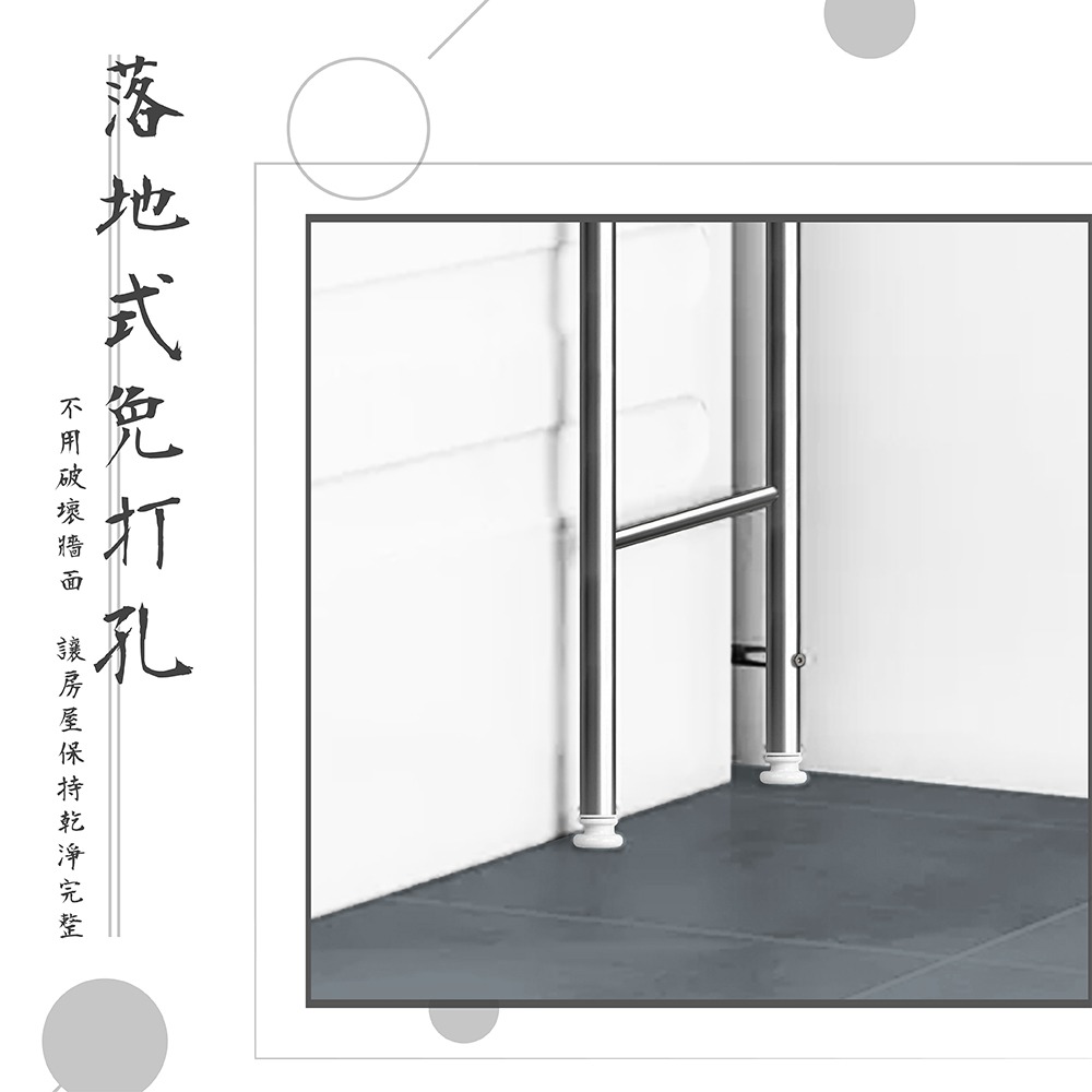 【VENCEDOR】洗衣機架  不銹鋼 浴廁多功能落地收納架  收納架  置物架 衛浴收納-細節圖5